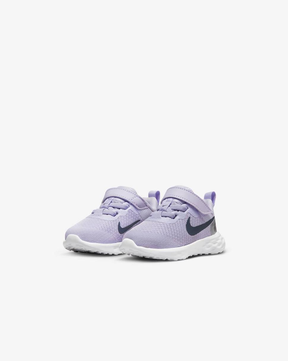 Nike Revolution 6 Violet Frost/Metallic Silver/Vivid Purple/Thunder Blue | Kids Nike Lifestyle