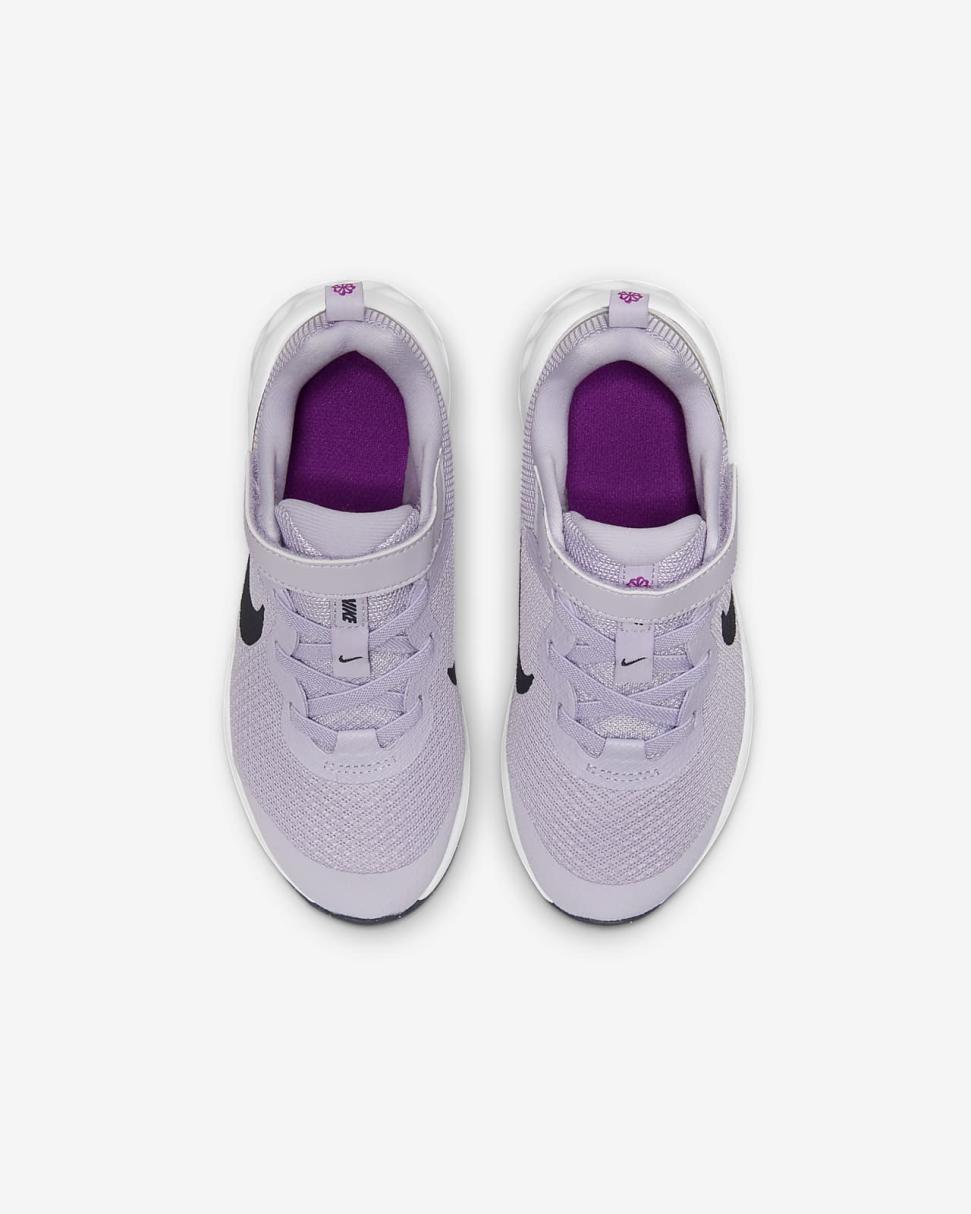 Nike Revolution 6 Violet Frost/Metallic Silver/Vivid Purple/Thunder Blue | Kids Nike Running