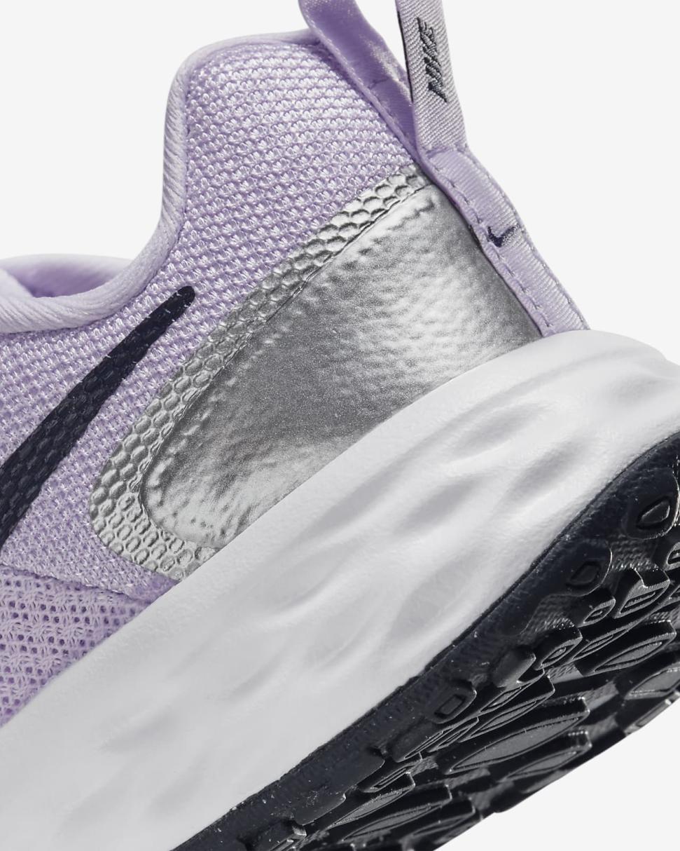 Nike Revolution 6 Violet Frost/Metallic Silver/Vivid Purple/Thunder Blue | Kids Nike Running