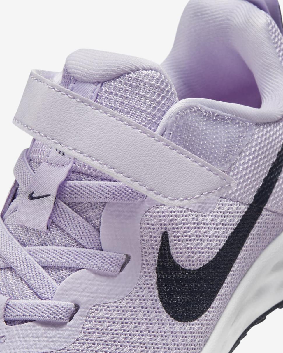 Nike Revolution 6 Violet Frost/Metallic Silver/Vivid Purple/Thunder Blue | Kids Nike Running