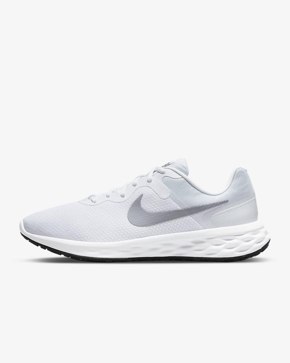 Nike Revolution 6 White/Pure Platinum/Black/Wolf Grey | Mens Nike Running