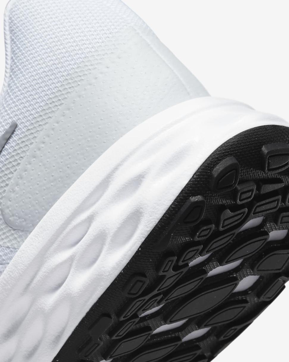 Nike Revolution 6 White/Pure Platinum/Black/Wolf Grey | Mens Nike Running