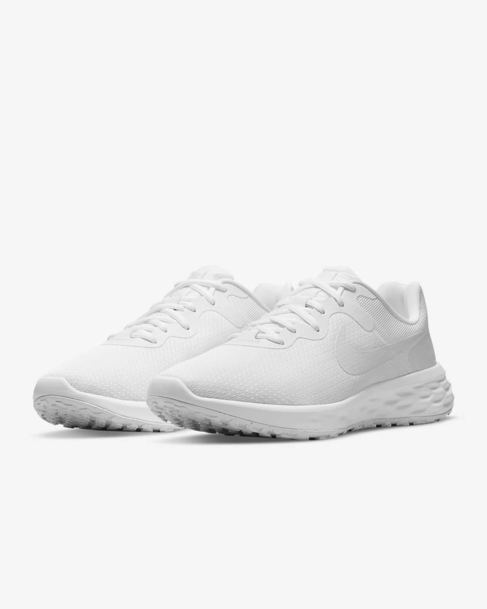 Nike Revolution 6 White/White/White | Mens Nike Running