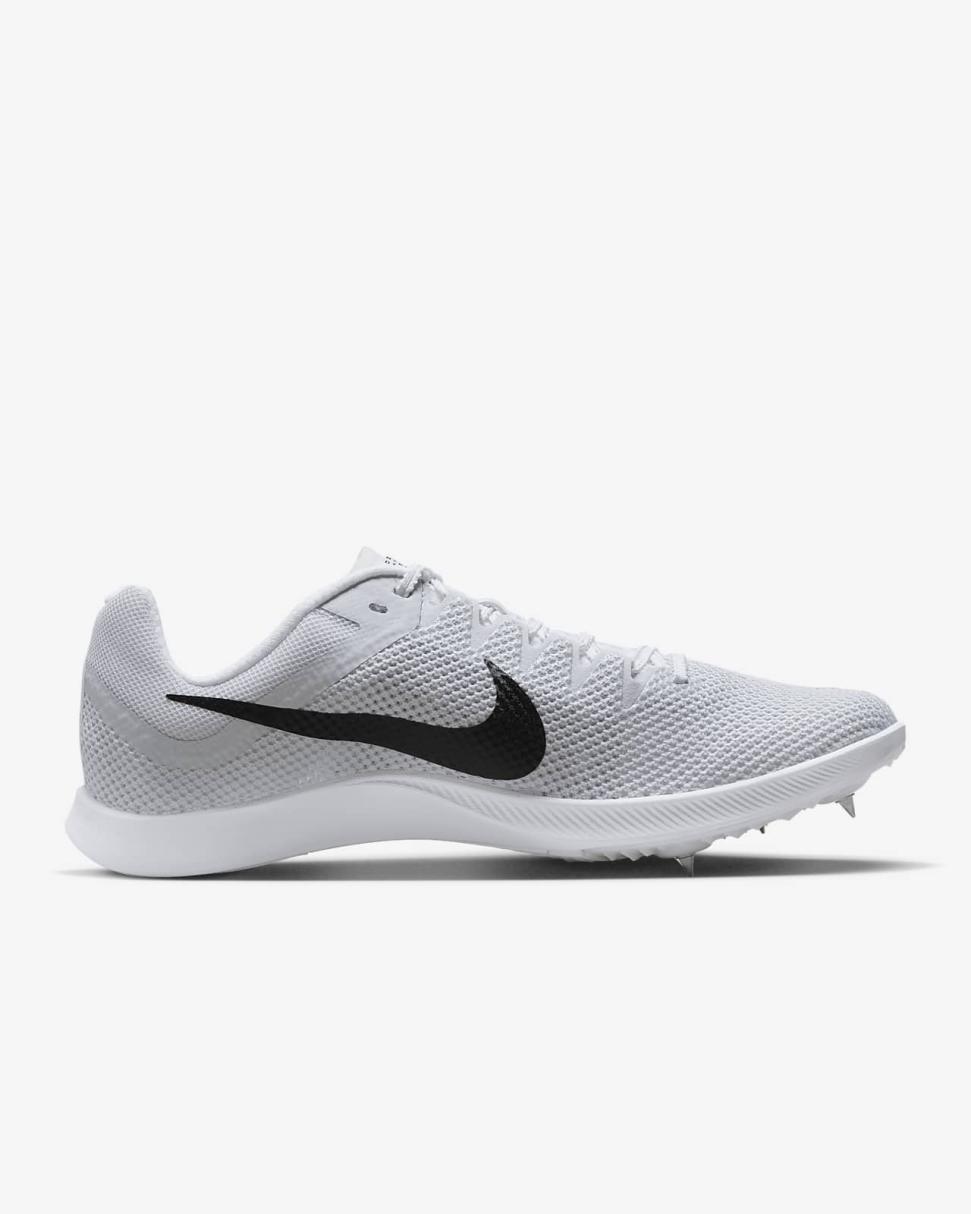 Nike Rival Distance White/Metallic Silver/Pure Platinum/Black | Mens/Womens Nike Running