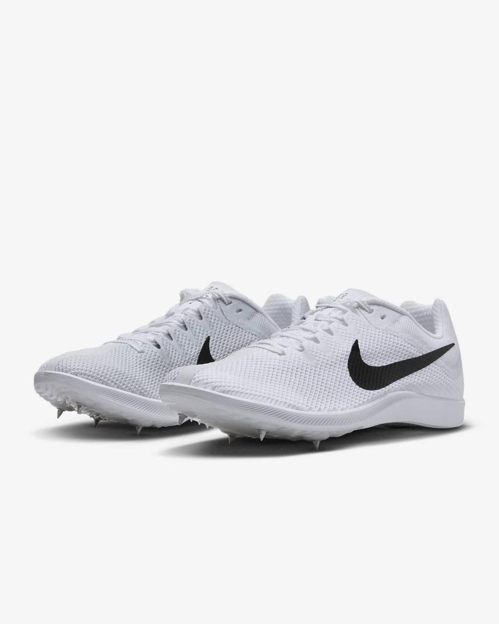 Nike Rival Distance White/Metallic Silver/Pure Platinum/Black | Mens/Womens Nike Running