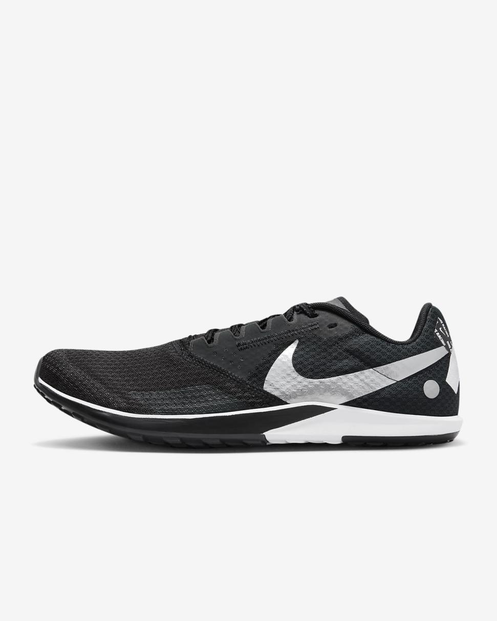Nike Rival Waffle 6 Black/Dark Smoke Grey/White/Metallic Silver | Mens/Womens Nike Running