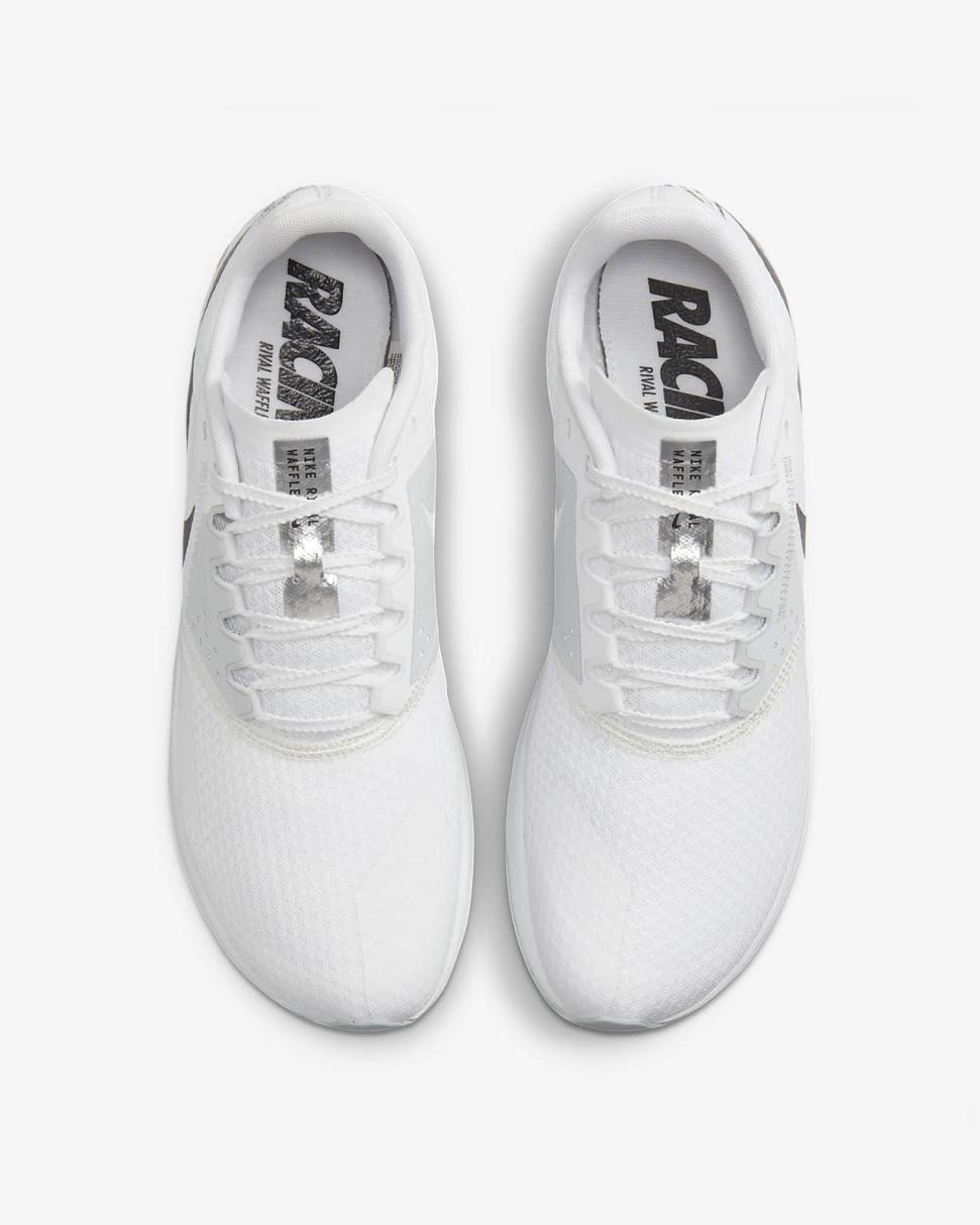 Nike Rival Waffle 6 White/Pure Platinum/Metallic Silver/Black | Mens/Womens Nike Running