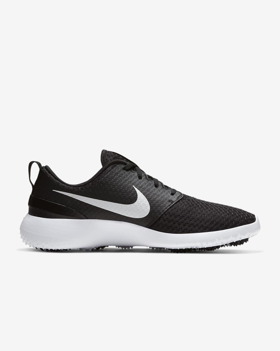 Nike Roshe G Black/White/Metallic White | Mens Nike Golf
