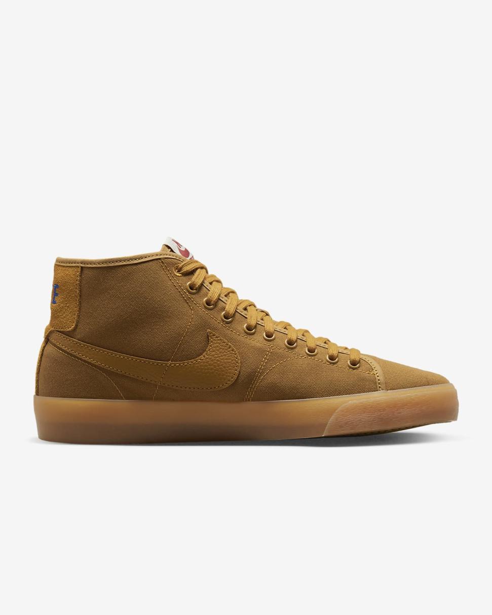 Nike SB Blazer Court Mid Premium Desert Ochre/Hyper Royal/Gum Yellow/Desert Ochre | Mens Nike Dunks & Blazers