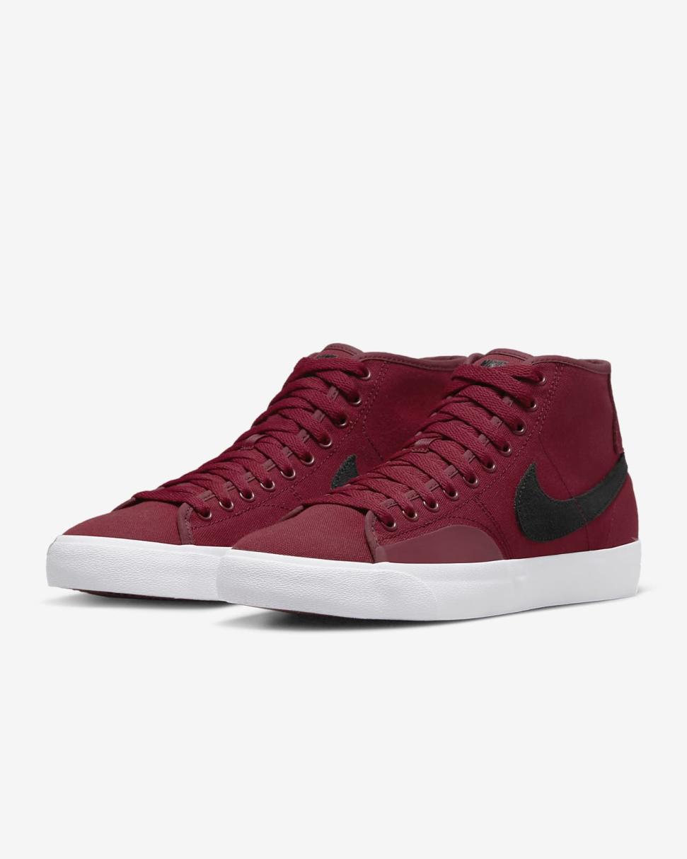 Nike SB Blazer Court Mid Premium Team Red/Black | Mens Nike Lifestyle