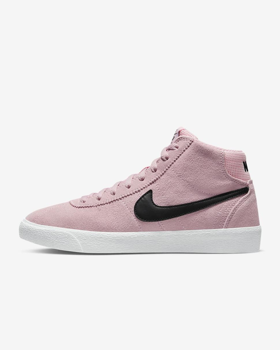 Nike SB Bruin High Medium Soft Pink/Medium Soft Pink/Summit White/Black | Womens Nike Lifestyle