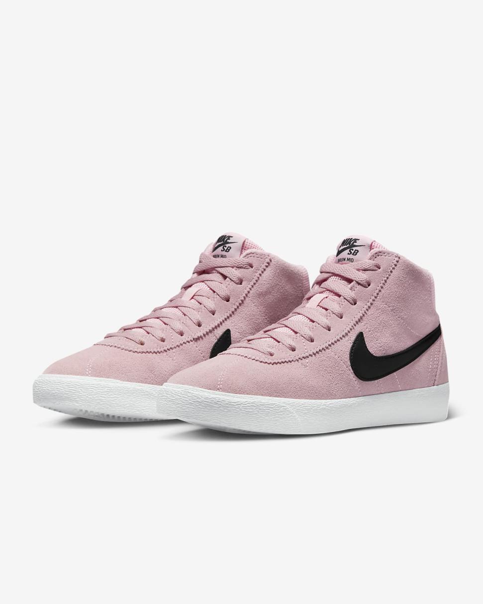 Nike SB Bruin High Medium Soft Pink/Medium Soft Pink/Summit White/Black | Womens Nike Lifestyle