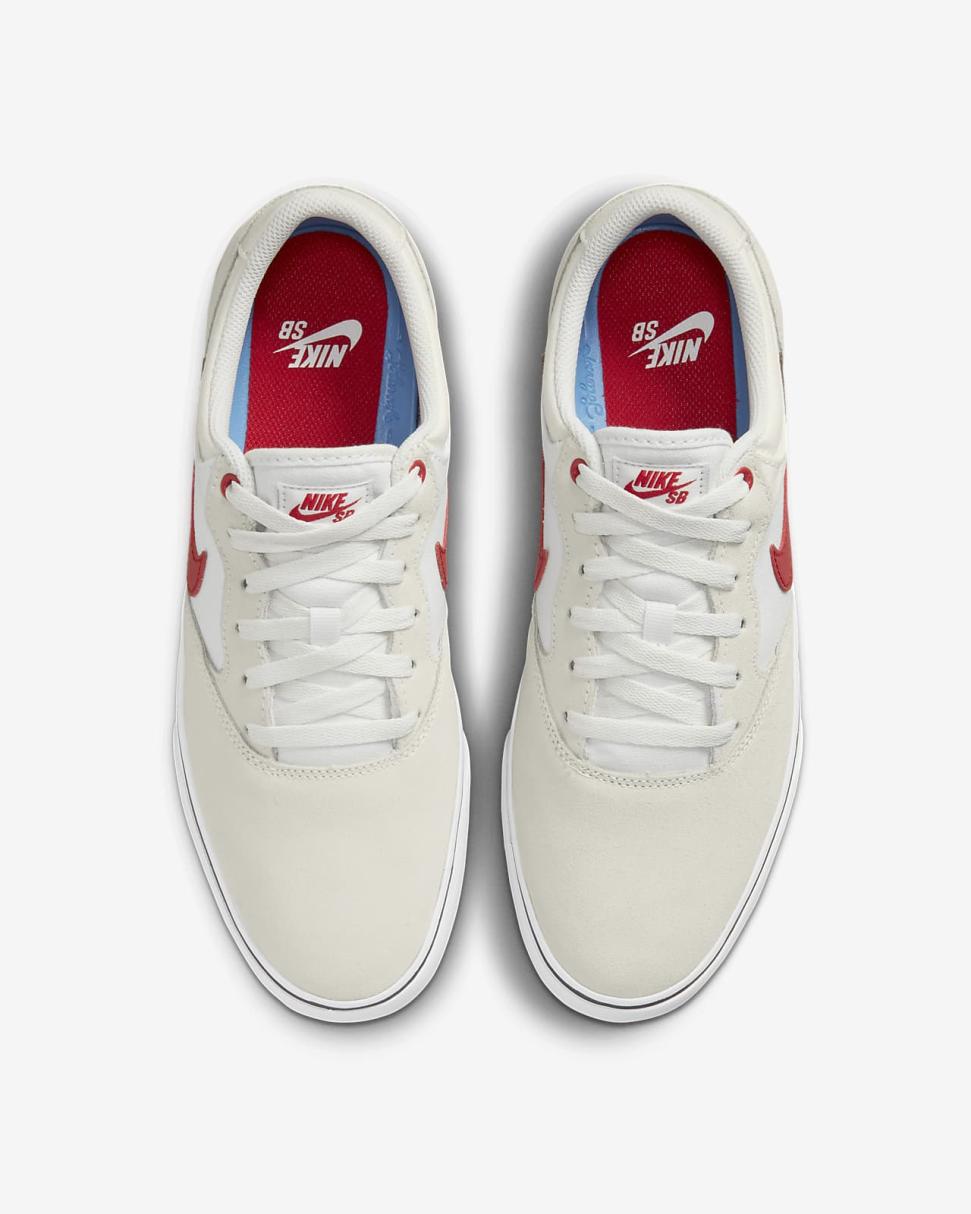 Nike SB Chron 2 Summit White/Phantom/White/University Red | Mens/Womens Nike Lifestyle