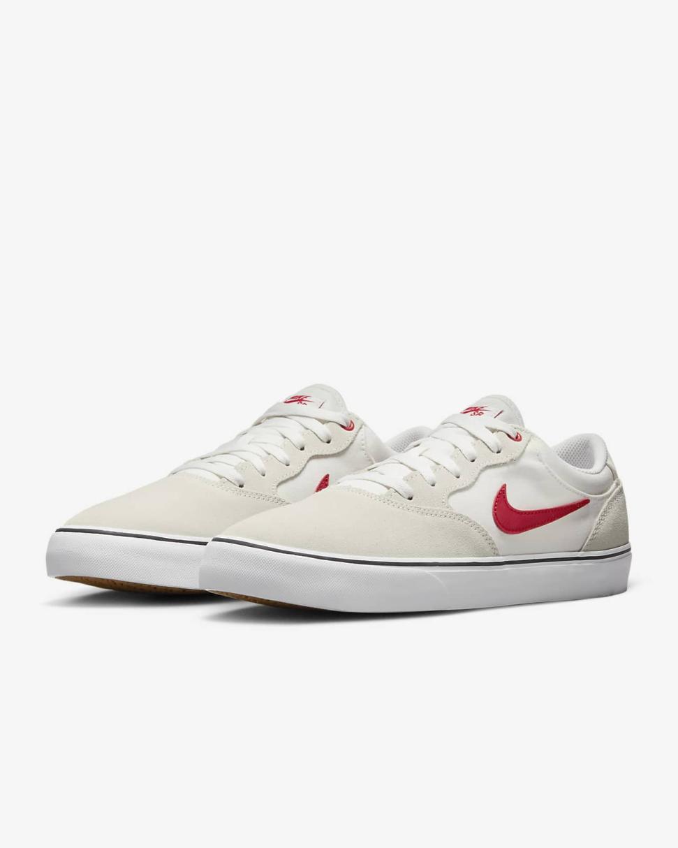 Nike SB Chron 2 Summit White/Phantom/White/University Red | Mens/Womens Nike Lifestyle
