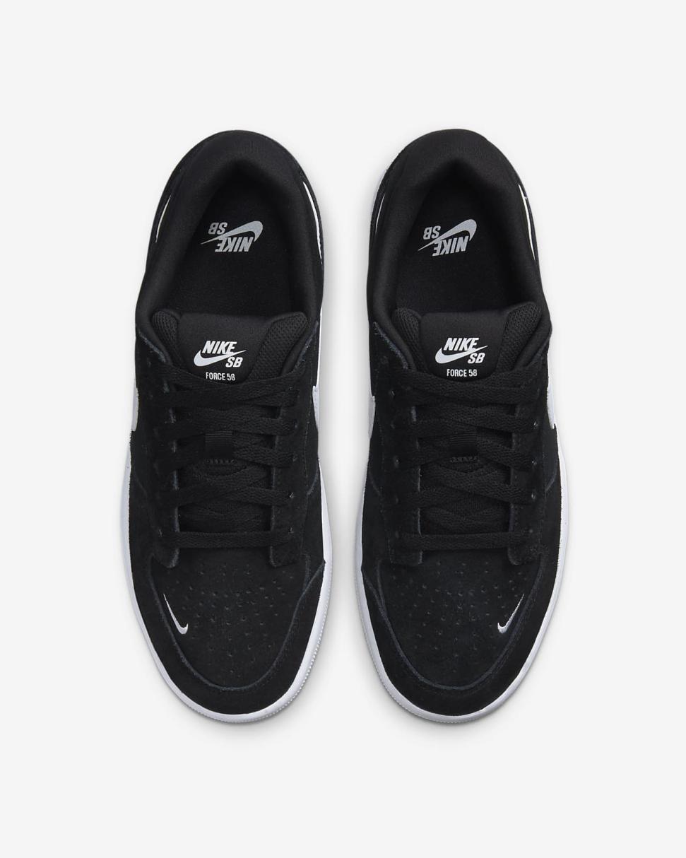 Nike SB Force 58 Black/Black/White | Mens/Womens Nike Lifestyle