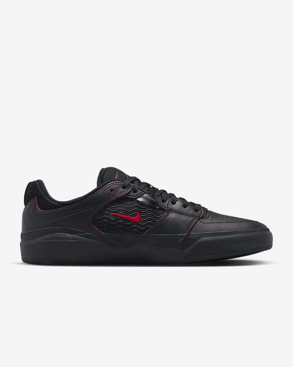 Nike SB Ishod Premium Black/Black/Black/University Red | Mens Nike Lifestyle