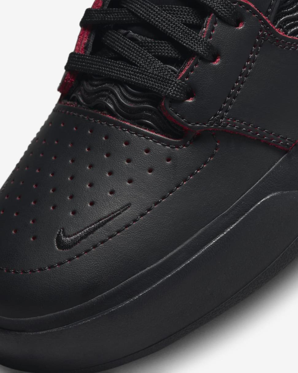 Nike SB Ishod Premium Black/Black/Black/University Red | Mens Nike Lifestyle