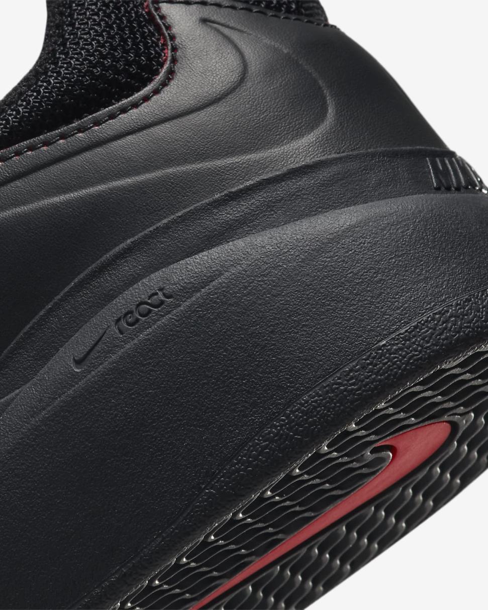 Nike SB Ishod Premium Black/Black/Black/University Red | Mens Nike Lifestyle