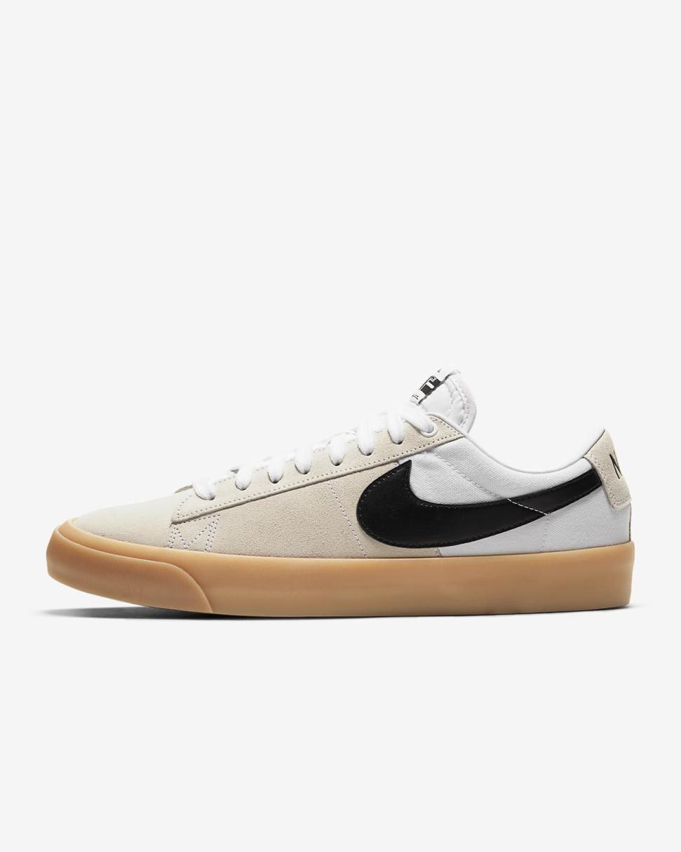 Nike SB Zoom Blazer Low Pro GT White/White/White/Black | Mens/Womens Nike Lifestyle