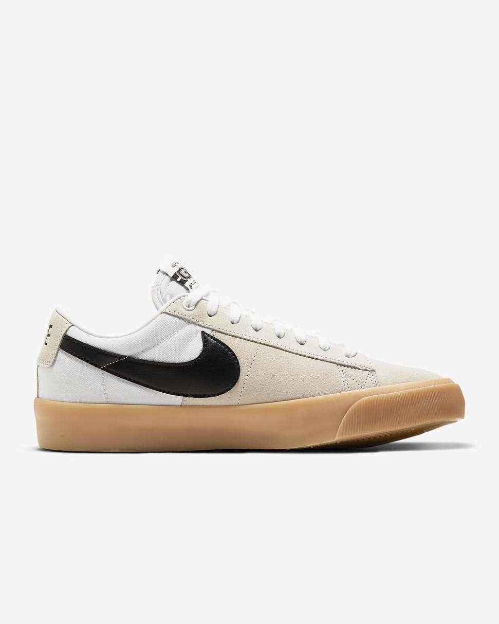 Nike SB Zoom Blazer Low Pro GT White/White/White/Black | Mens/Womens Nike Lifestyle