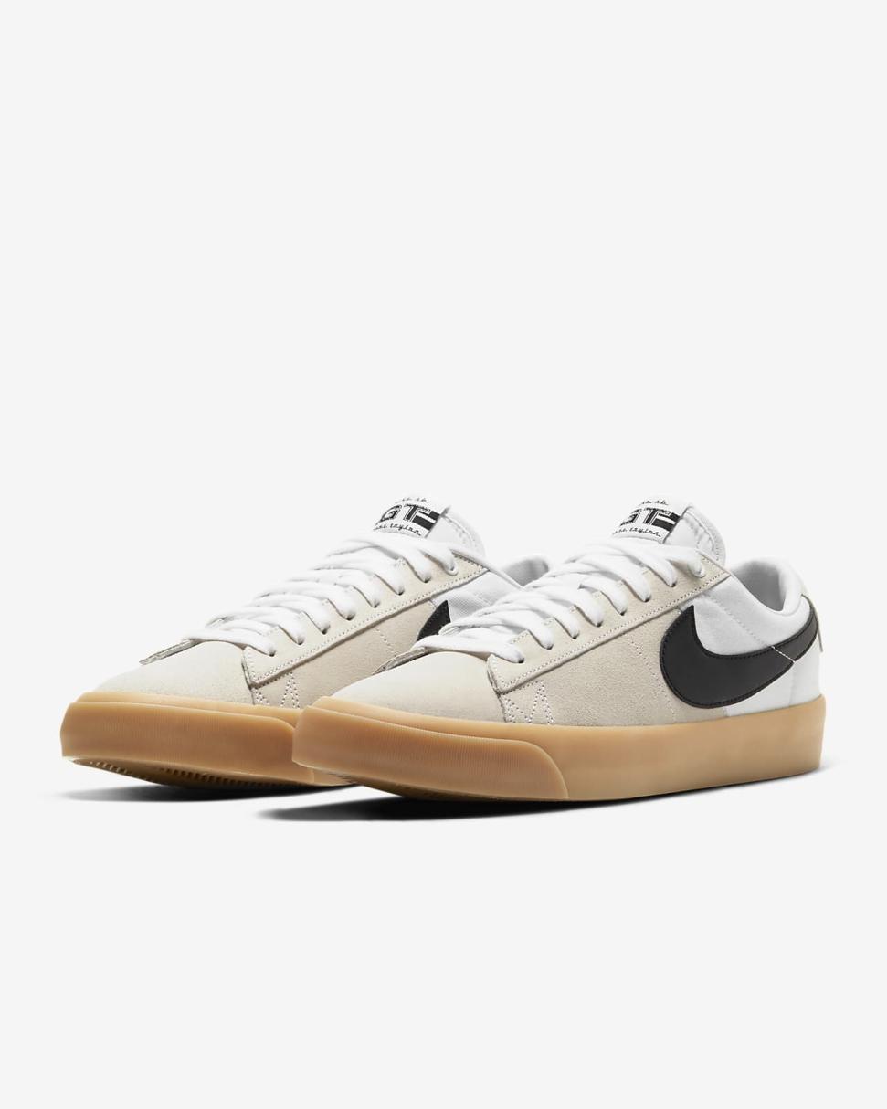 Nike SB Zoom Blazer Low Pro GT White/White/White/Black | Mens/Womens Nike Lifestyle
