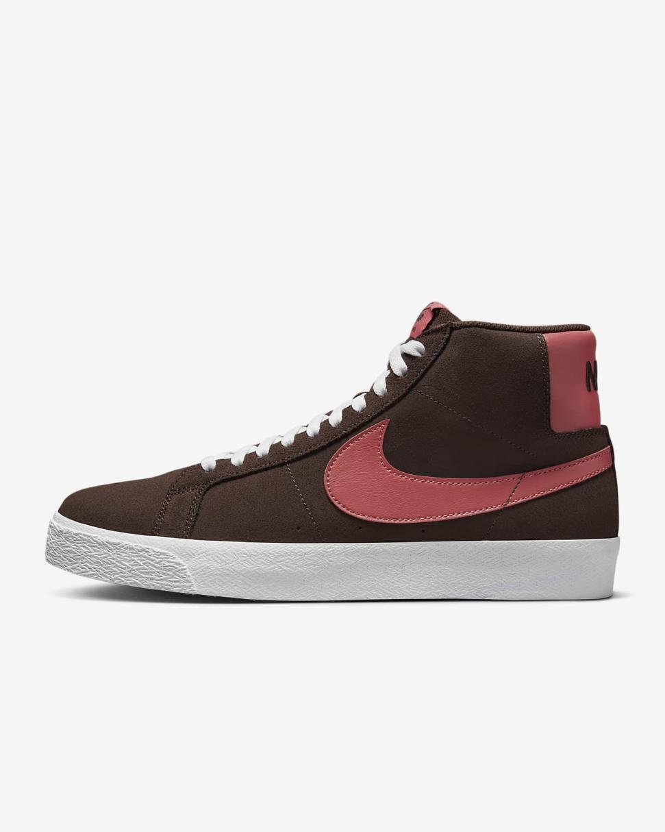 Nike SB Zoom Blazer Mid Baroque Brown/Baroque Brown/White/Adobe | Mens/Womens Nike Dunks & Blazers