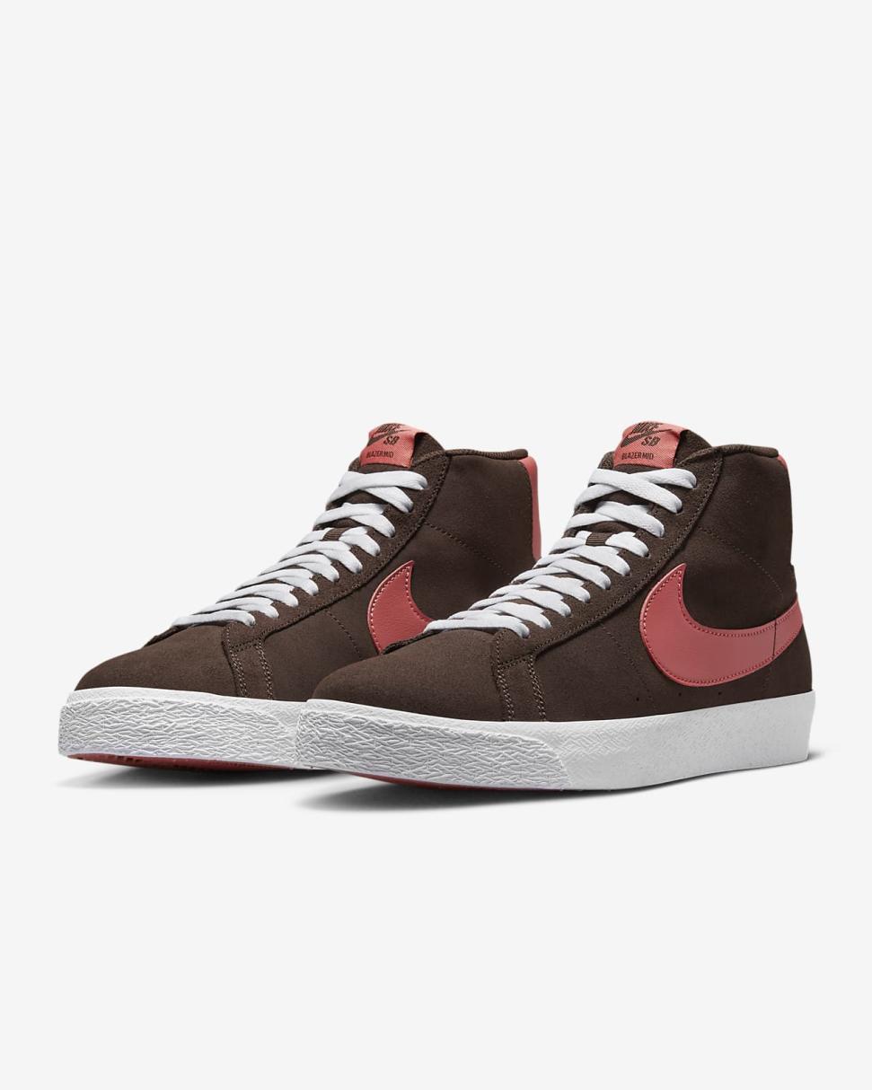 Nike SB Zoom Blazer Mid Baroque Brown/Baroque Brown/White/Adobe | Mens/Womens Nike Dunks & Blazers