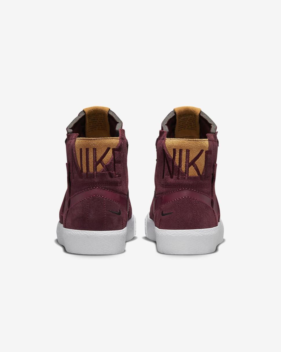 Nike SB Zoom Blazer Mid Premium Night Maroon/Night Maroon/White/Rosewood | Mens/Womens Nike Lifestyle
