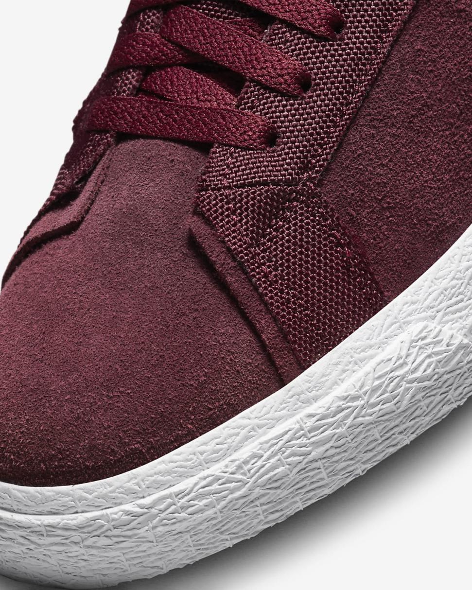 Nike SB Zoom Blazer Mid Premium Night Maroon/Night Maroon/White/Rosewood | Mens/Womens Nike Lifestyle