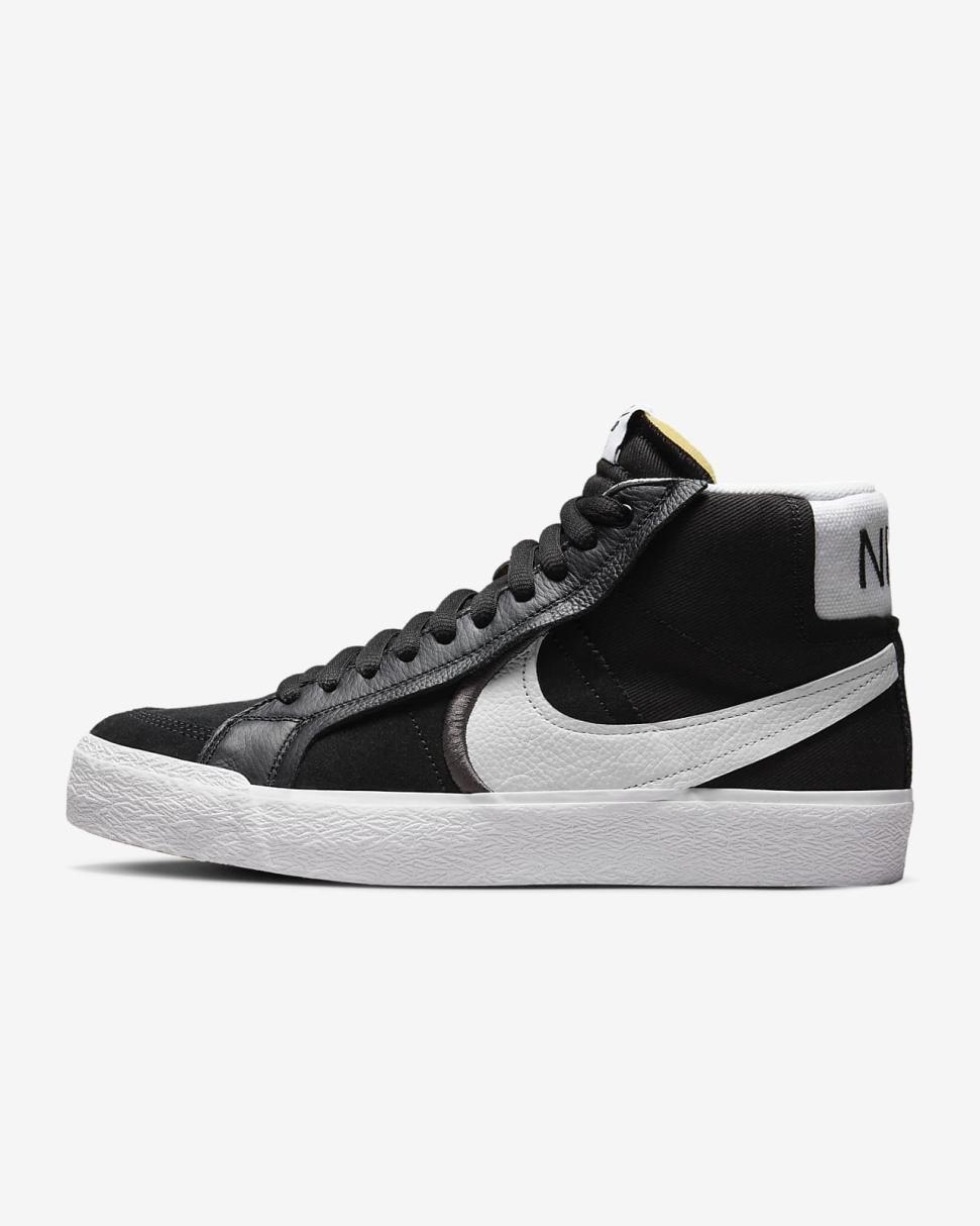 Nike SB Zoom Blazer Mid Premium Plus Black/White | Mens/Womens Nike Lifestyle