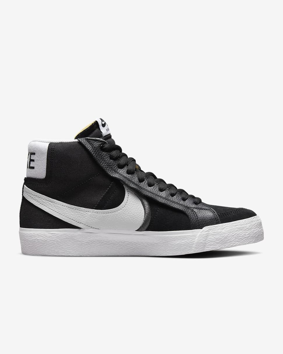 Nike SB Zoom Blazer Mid Premium Plus Black/White | Mens/Womens Nike Lifestyle