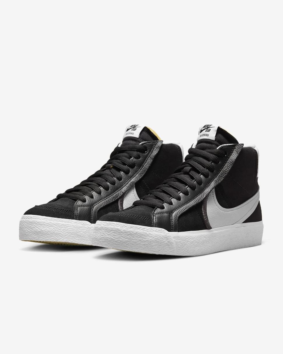 Nike SB Zoom Blazer Mid Premium Plus Black/White | Mens/Womens Nike Lifestyle