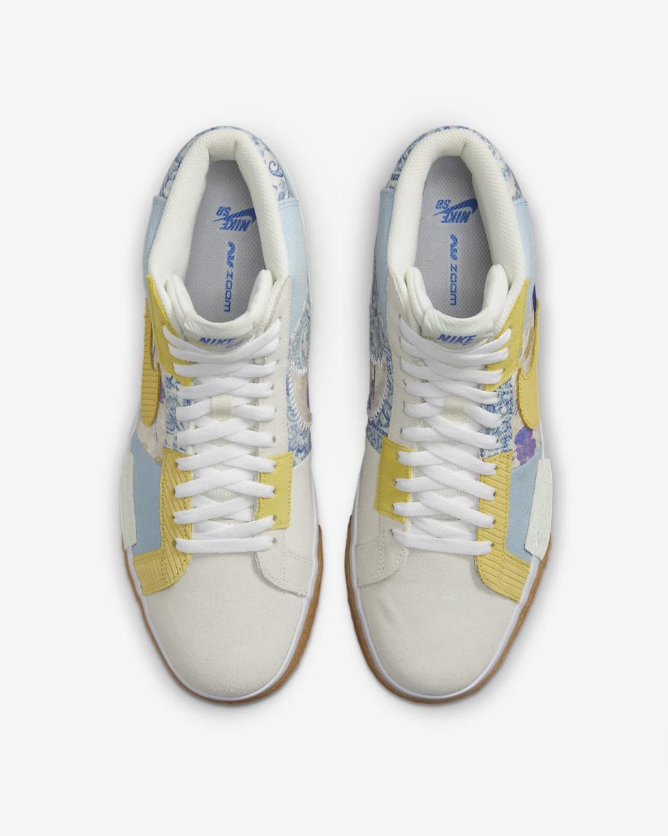 Nike SB Zoom Blazer Mid PRM Boarder Blue/Celery/Barely Green/Racer Blue | Mens/Womens Nike Lifestyle