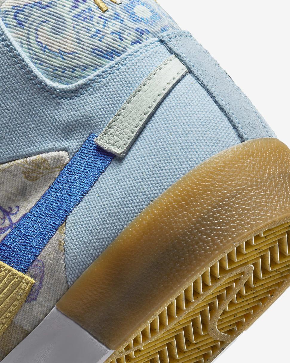 Nike SB Zoom Blazer Mid PRM Boarder Blue/Celery/Barely Green/Racer Blue | Mens/Womens Nike Lifestyle