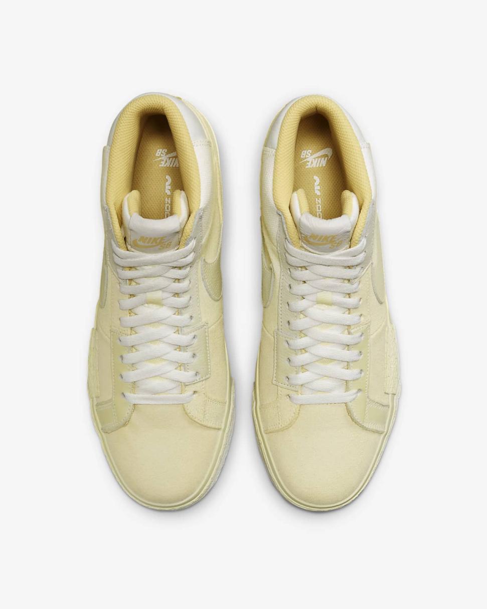 Nike SB Zoom Blazer Mid PRM Lemon Wash/Lemon Wash/White/Lemon Wash | Mens/Womens Nike Lifestyle