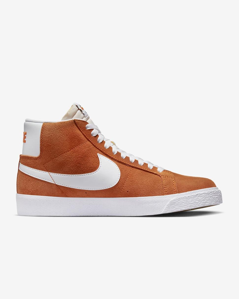 Nike SB Zoom Blazer Mid Safety Orange/Safety Orange/White/White | Mens/Womens Nike Lifestyle