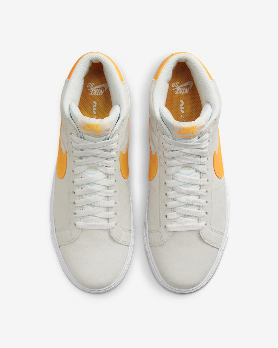Nike SB Zoom Blazer Mid Summit White/Summit White/White/Laser Orange | Mens/Womens Nike Dunks & Blazers