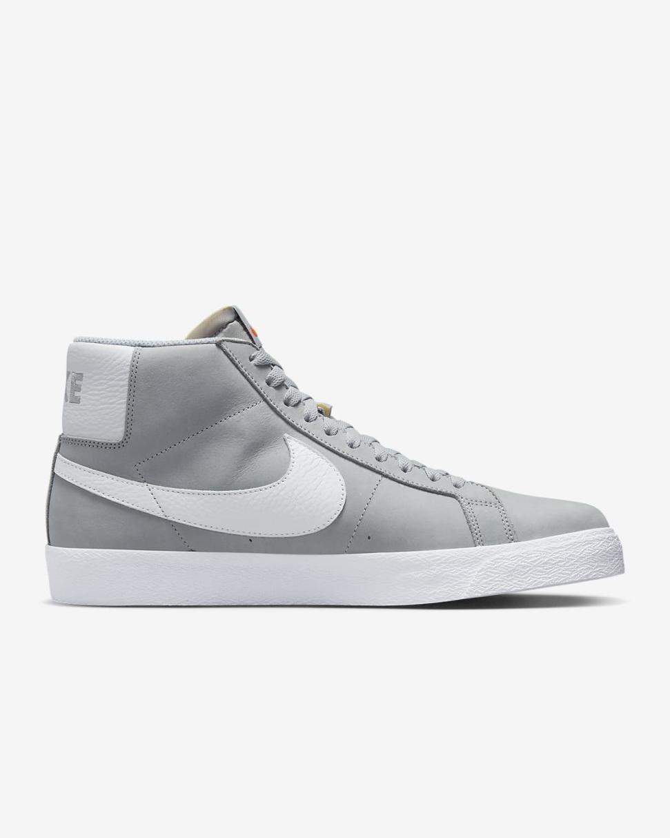 Nike SB Zoom Blazer Mid Wolf Grey/Wolf Grey/Gum Light Brown/White | Mens/Womens Nike Dunks & Blazers