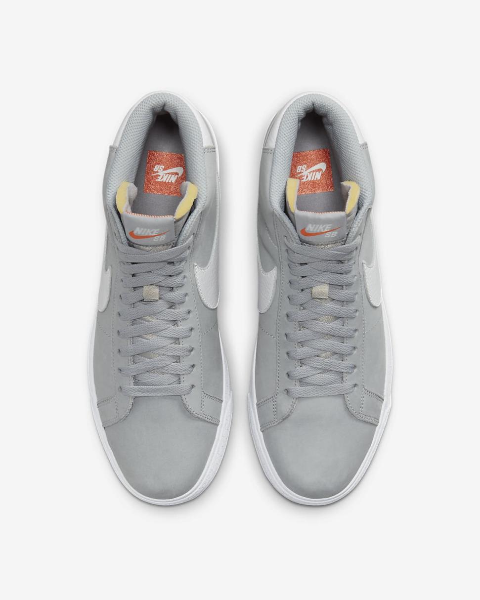 Nike SB Zoom Blazer Mid Wolf Grey/Wolf Grey/Gum Light Brown/White | Mens/Womens Nike Dunks & Blazers