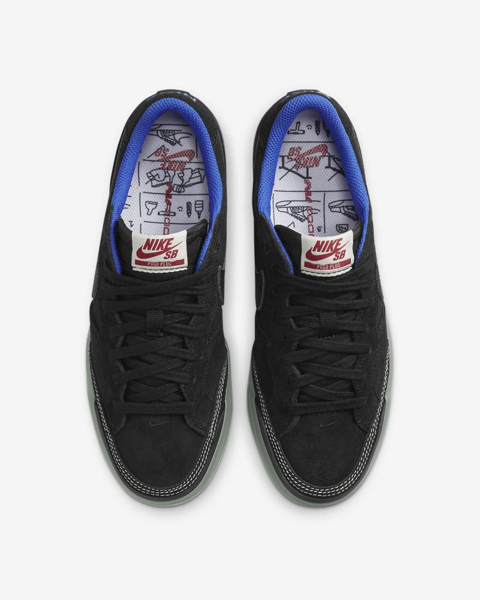 Nike SB Zoom Pogo Plus Premium Black/Hyper Royal/Gum Light Brown/Black | Mens Nike SB