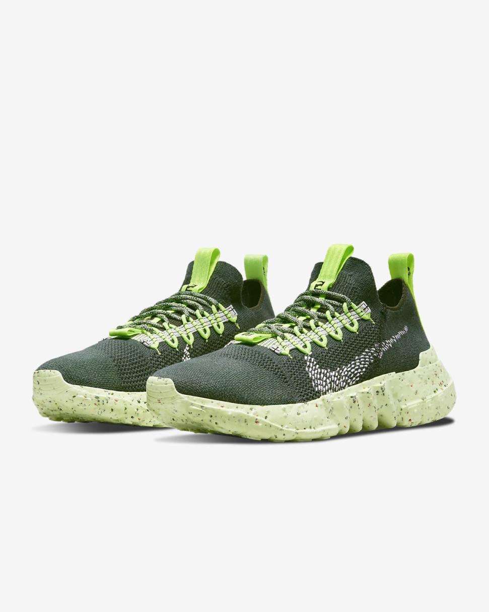 Nike Space Hippie 01 Carbon Green/Electric Green/Pro Green/White | Mens Nike First Day Kicks