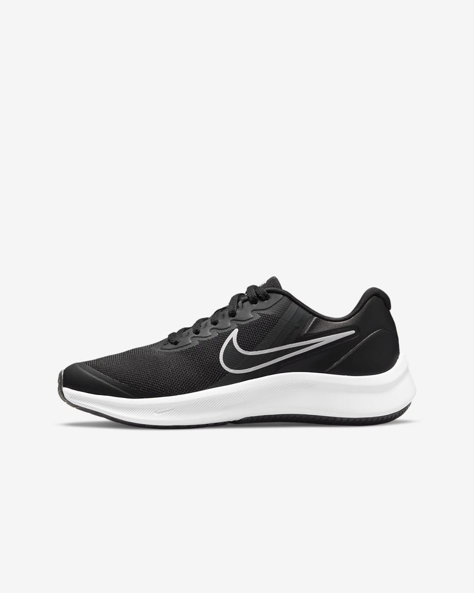 Nike Star Runner 3 Black/Dark Smoke Grey/Dark Smoke Grey | Kids Nike Running