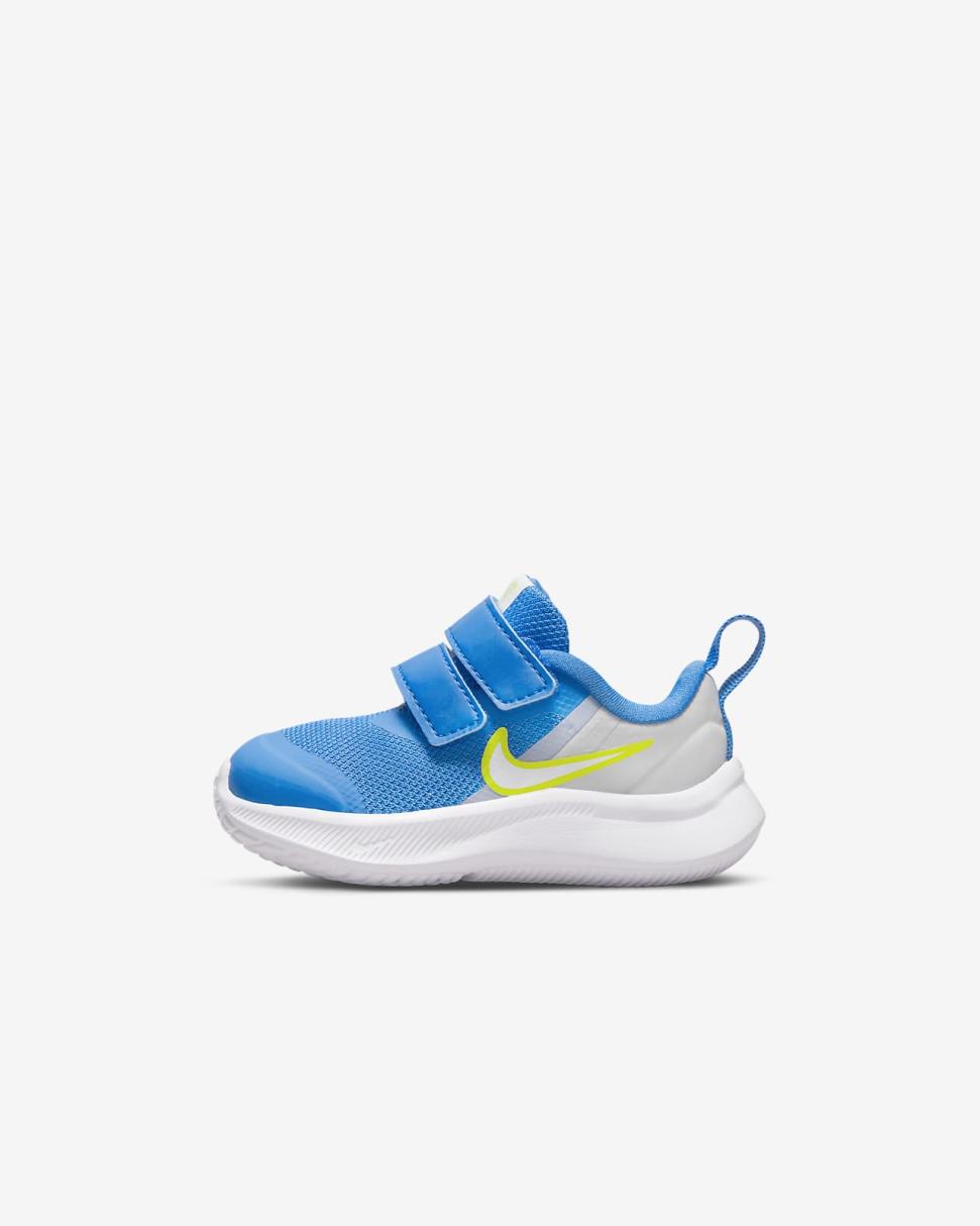 Nike Star Runner 3 Grey Fog/Photo Blue/Atomic Green/White | Kids Nike Lifestyle