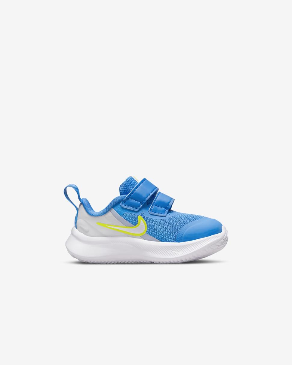 Nike Star Runner 3 Grey Fog/Photo Blue/Atomic Green/White | Kids Nike Lifestyle