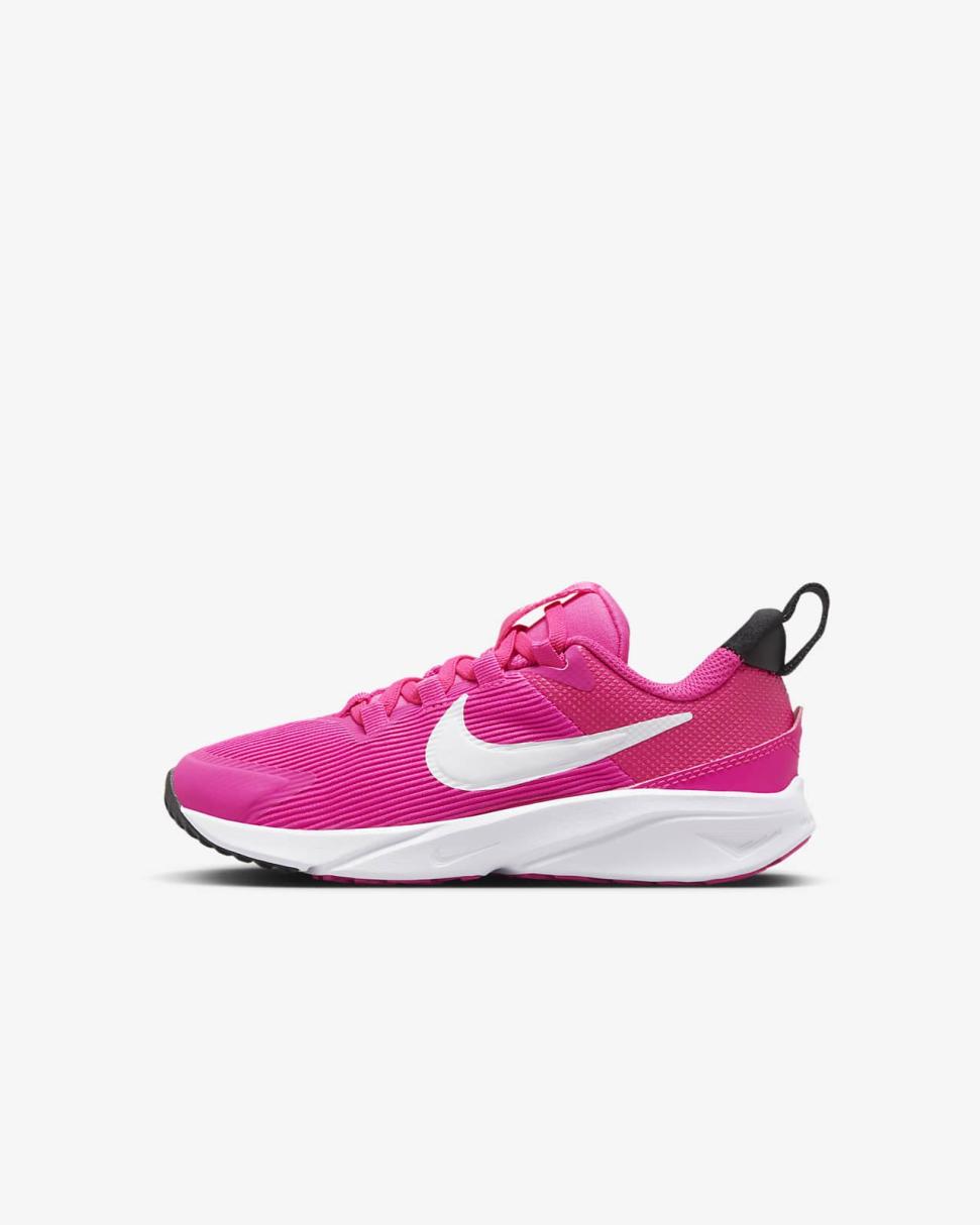Nike Star Runner 4 Fierce Pink/Black/Playful Pink/White | Kids Nike Running