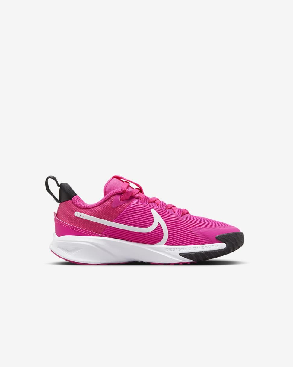 Nike Star Runner 4 Fierce Pink/Black/Playful Pink/White | Kids Nike Running