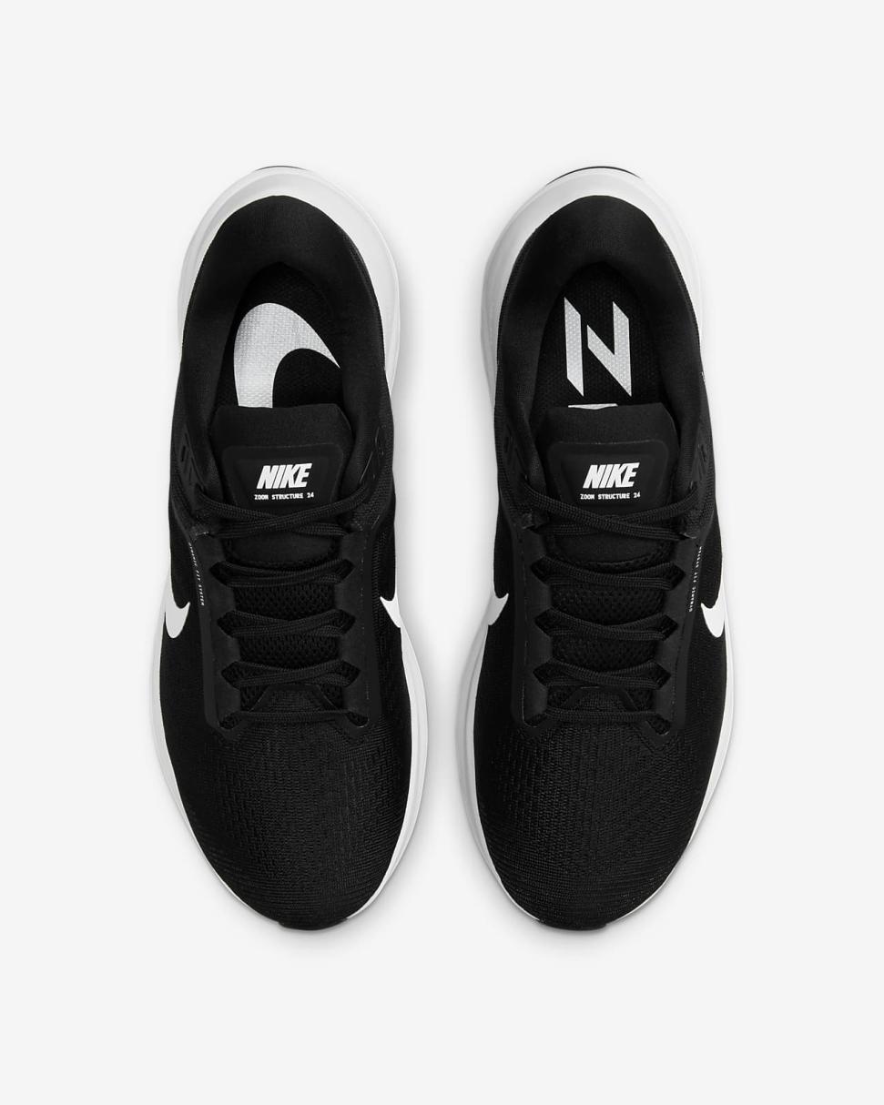 Nike Structure 24 Black/White | Mens Nike Running