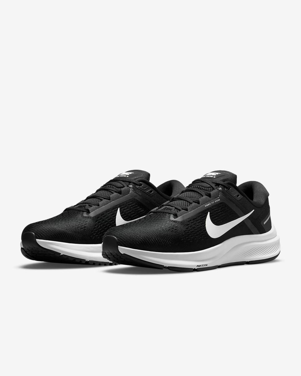 Nike Structure 24 Black/White | Mens Nike Running