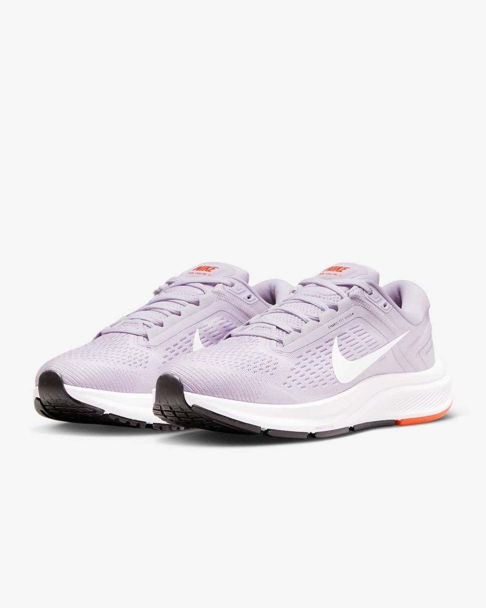 Nike Structure 24 Doll/Lilac/Rush Orange/White | Womens Nike Running