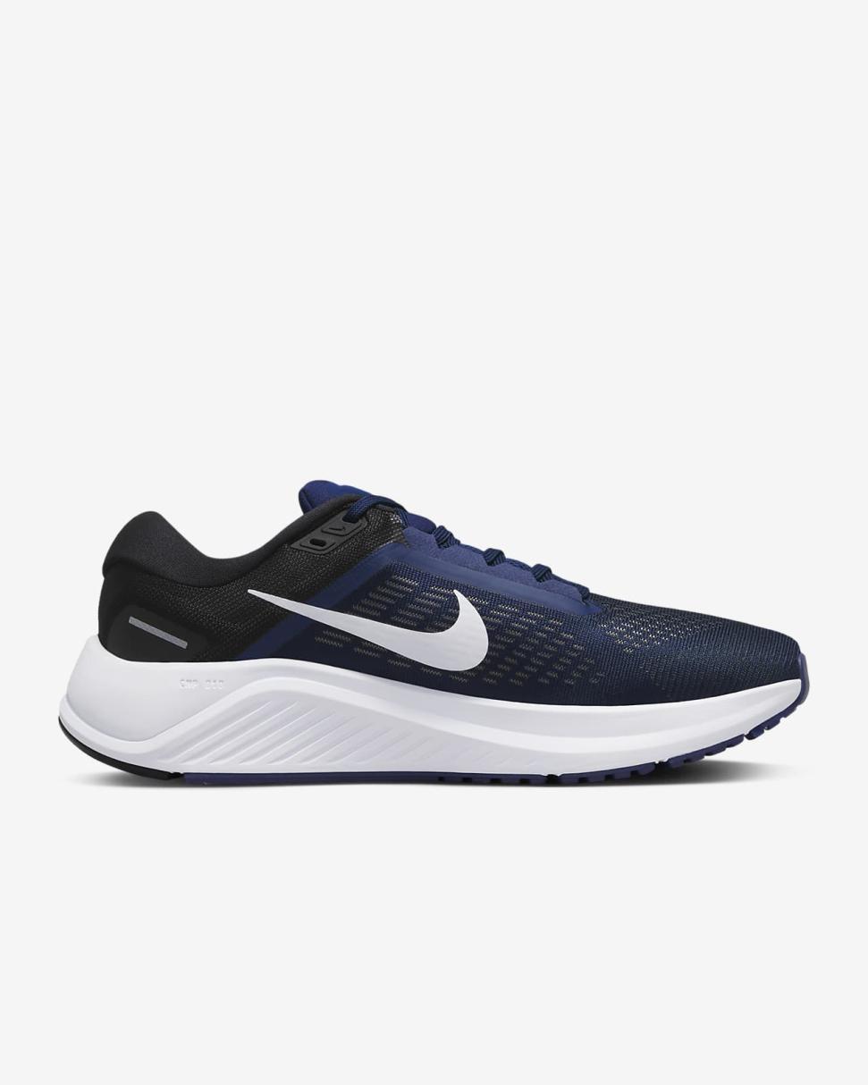 Nike Structure 24 Midnight Navy/Black/White/White | Mens Nike Running